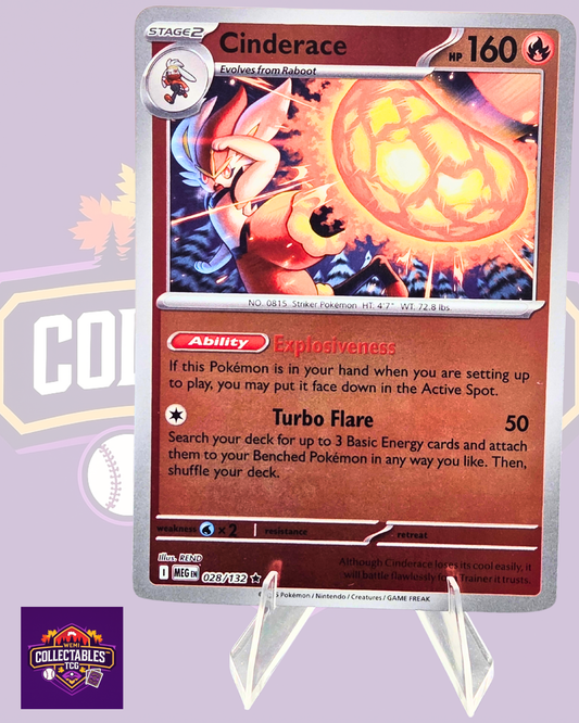 Cinderace – 028/132 | English Pokémon TCG Mega Evolutions