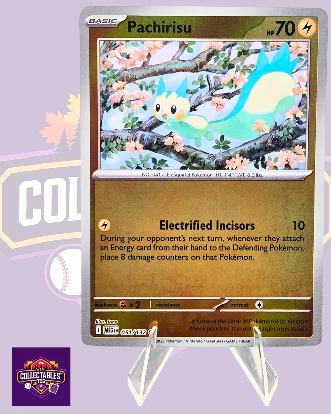 Pachirisu – 051/132 | English Pokémon TCG Mega Evolutions