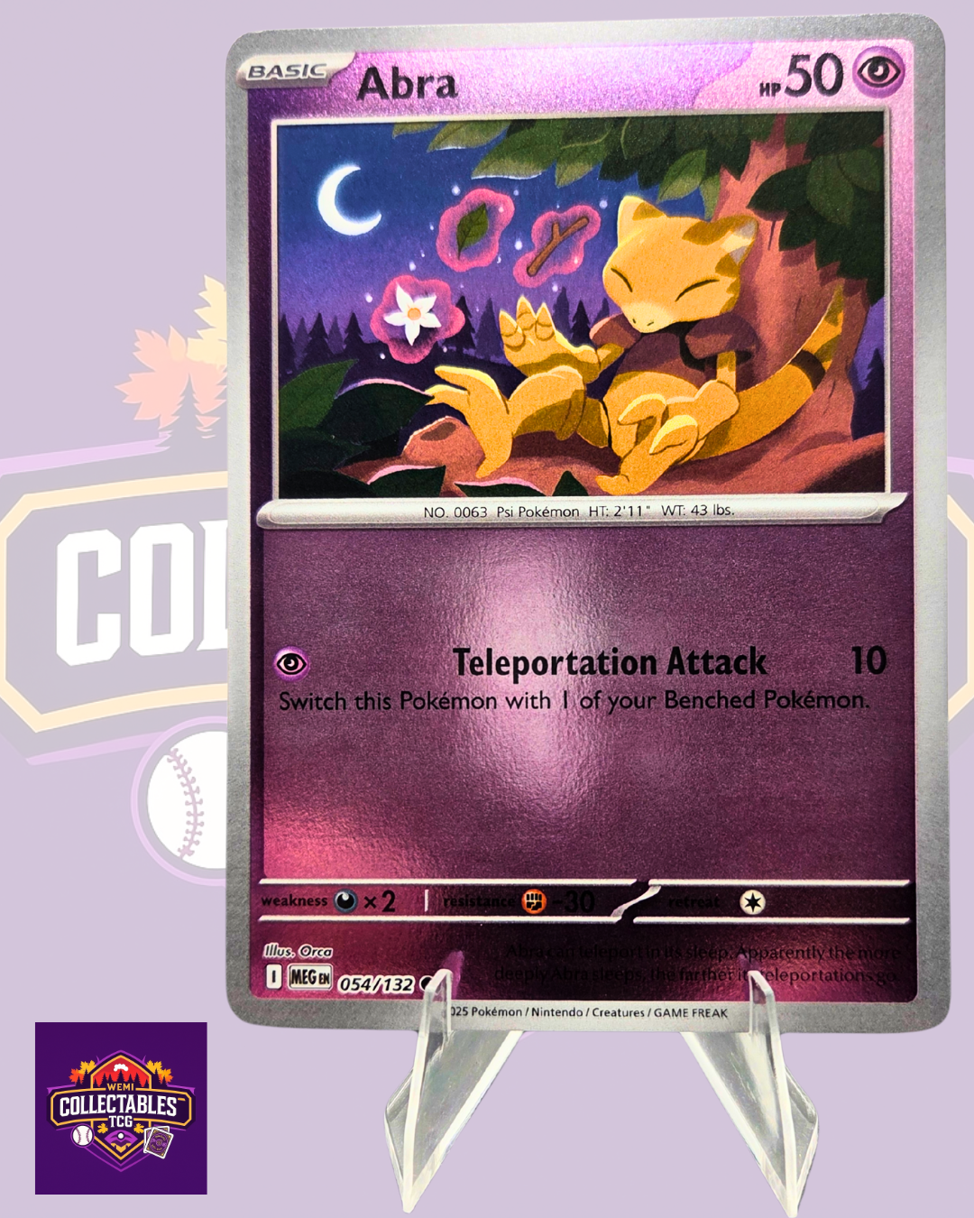 Abra – 054/132 | English Pokémon TCG Mega Evolutions