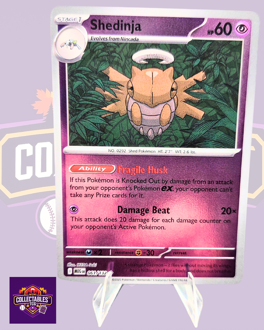 Shedinja – 061/132 | English Pokémon TCG Mega Evolutions
