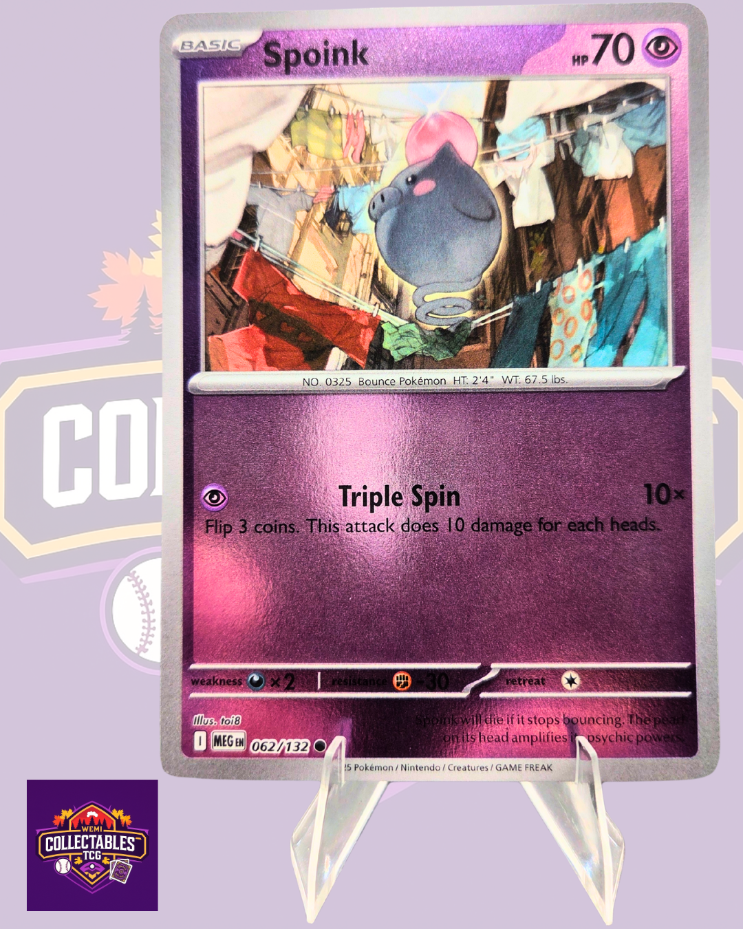Spoink – 062/132 | English Pokémon TCG Mega Evolutions