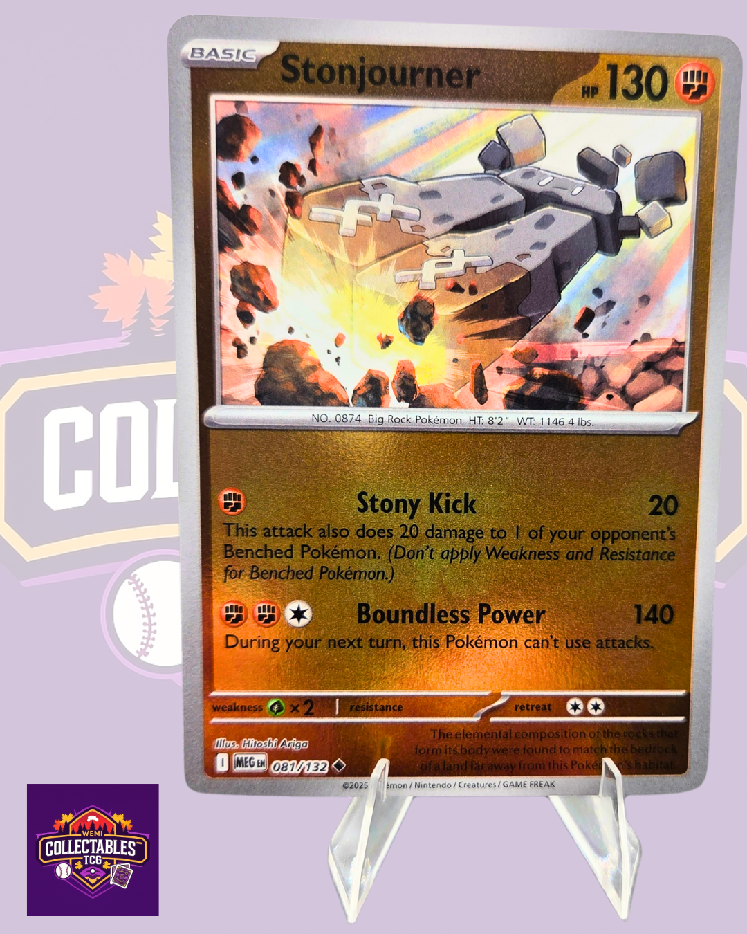 Stonjourner – 081/132 | English Pokémon TCG Mega Evolutions