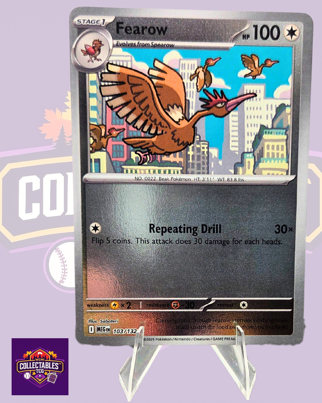 Fearow – 103/132 | English Pokémon TCG Mega Evolutions