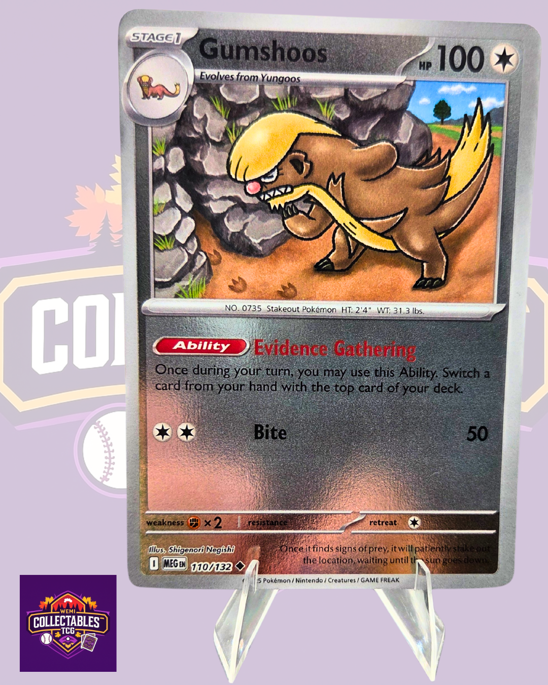 Gumshoos – 110/132 | English Pokémon TCG Mega Evolutions