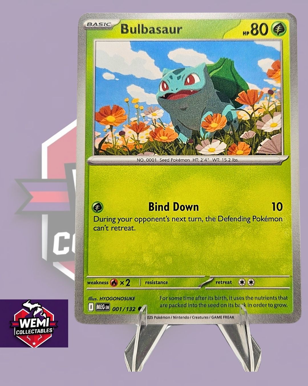 Bulbasaur – 001/132 | English Pokémon TCG Mega Evolutions