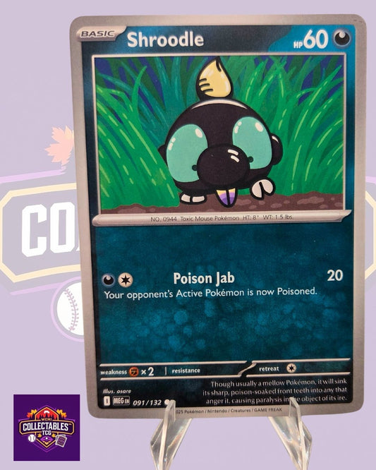 Shroodle – 091/132 | English Pokémon TCG Mega Evolutions