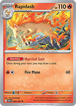 Rapidash - SV10: Destined Rivals 030/182