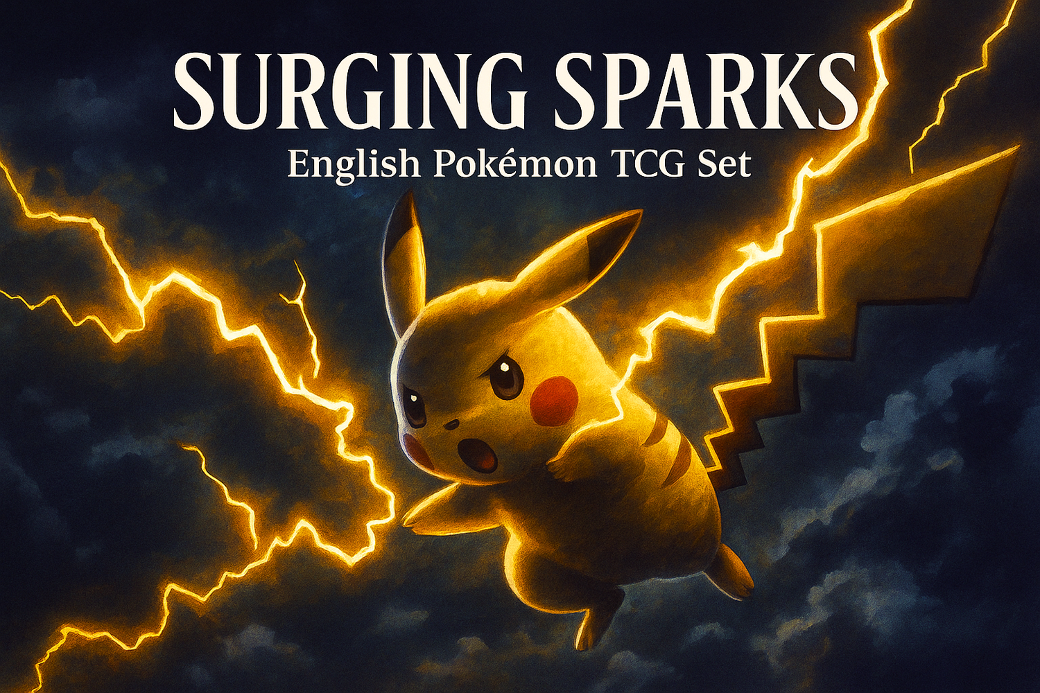Surging Sparks English Pokémon Cards – Rare & Electric TCG Collection