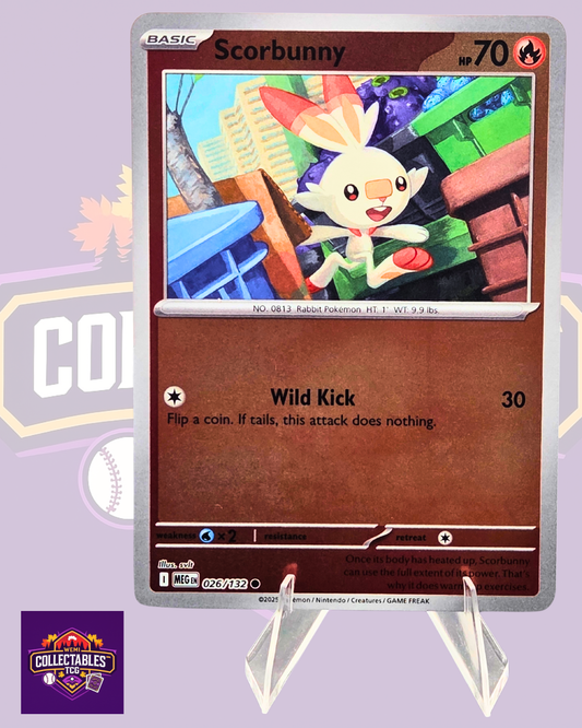 Scorbunny – 026/132 | English Pokémon TCG Mega Evolutions