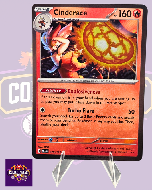 Cinderace – 028/132 | English Pokémon TCG Mega Evolutions