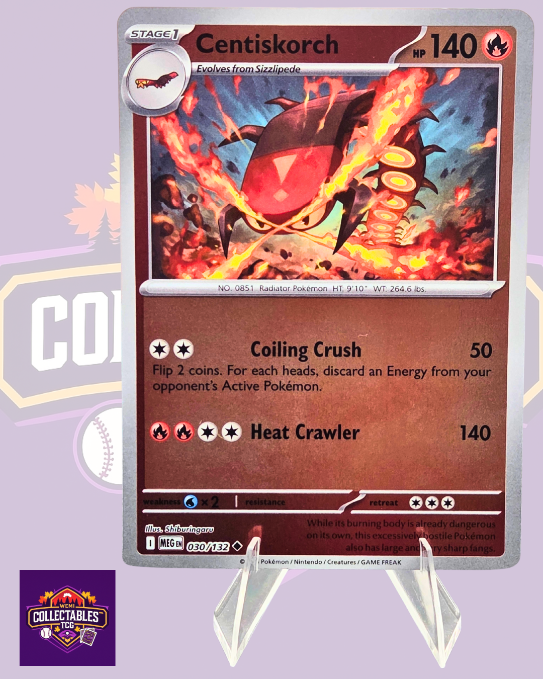 Centiskorch – 030/132 | English Pokémon TCG Mega Evolutions