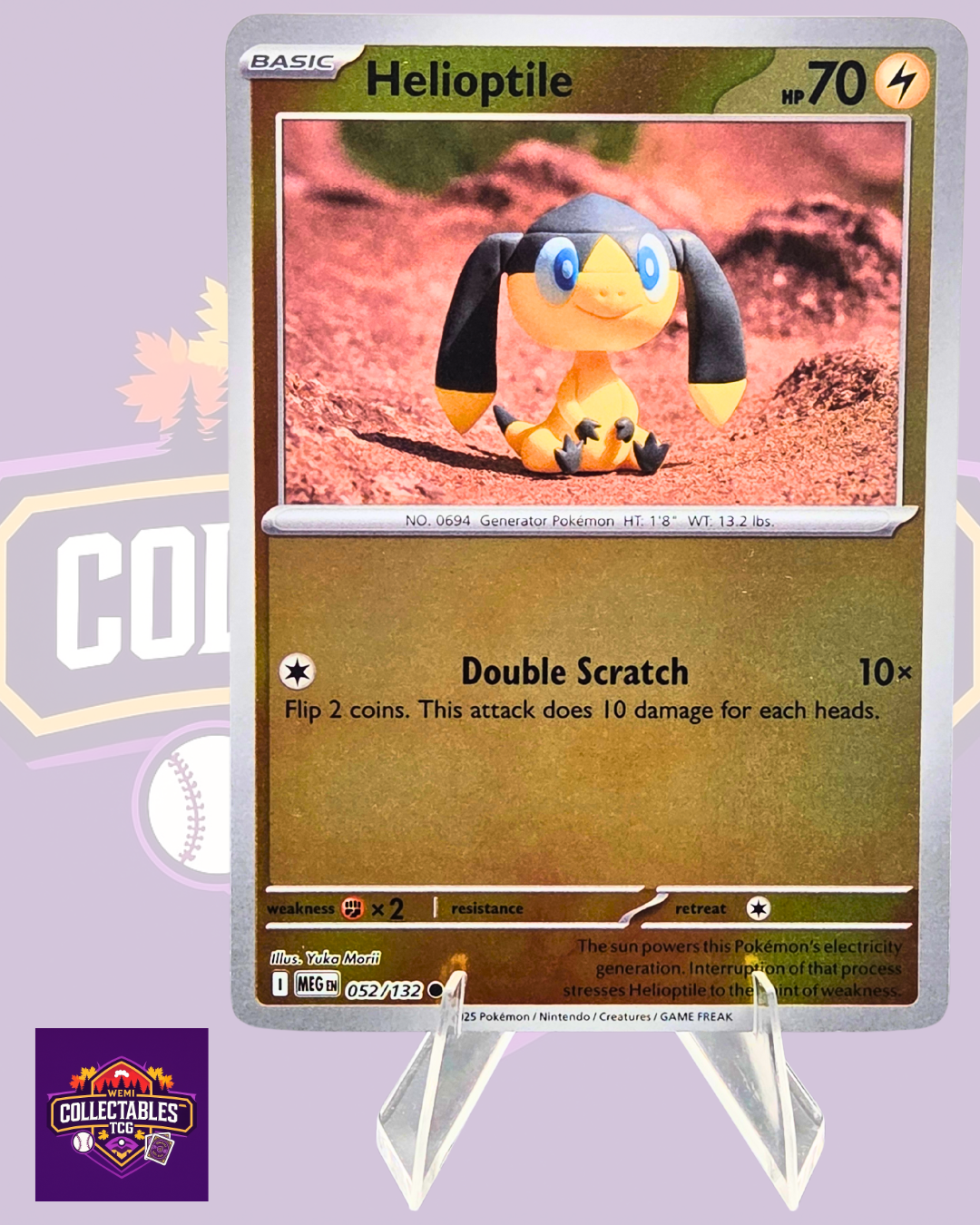 Helioptile – 052/132 | English Pokémon TCG Mega Evolutions