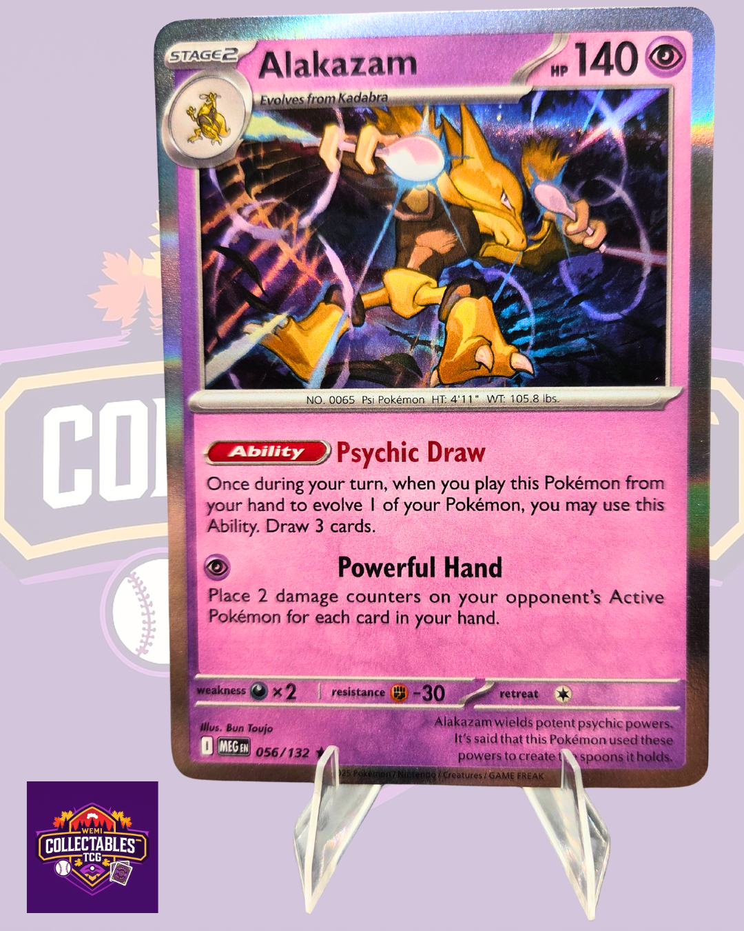 Alakazam – 056/132 | English Pokémon TCG Mega Evolutions