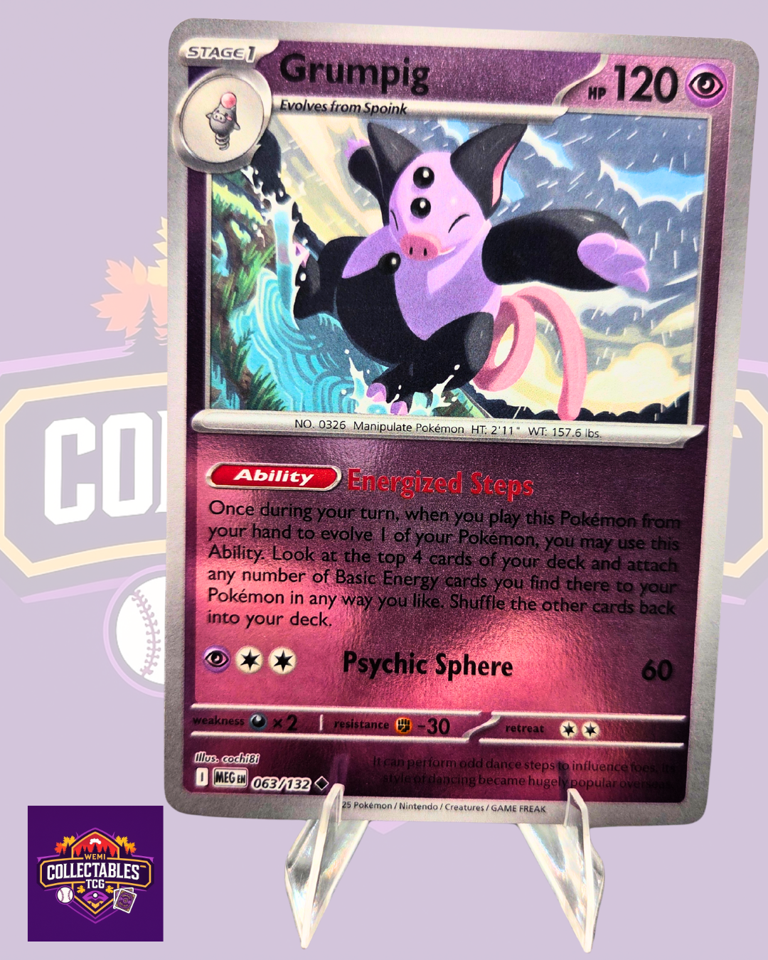 Grumpig – 063/132 | English Pokémon TCG Mega Evolutions