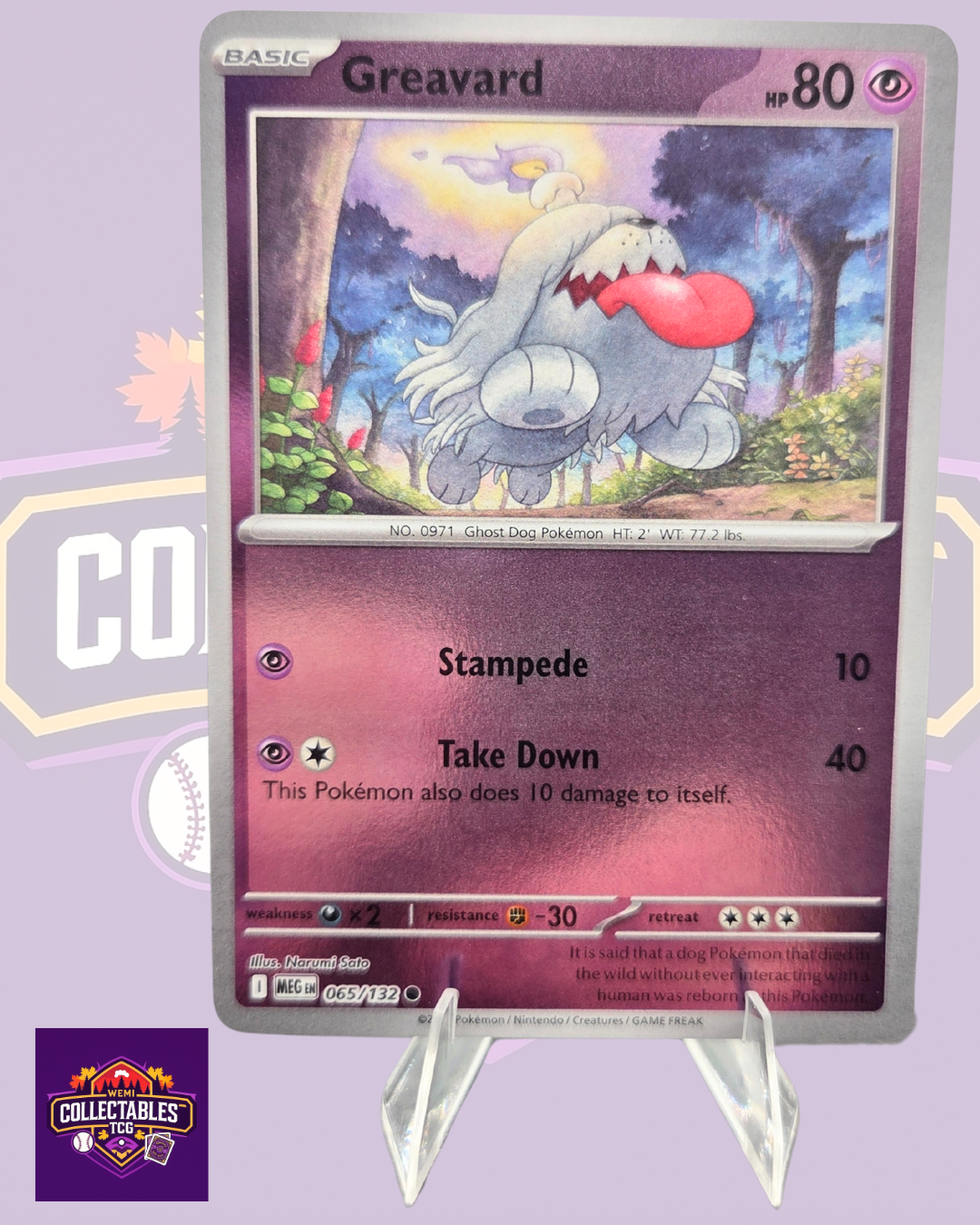 Greavard – 065/132 | English Pokémon TCG Mega Evolutions