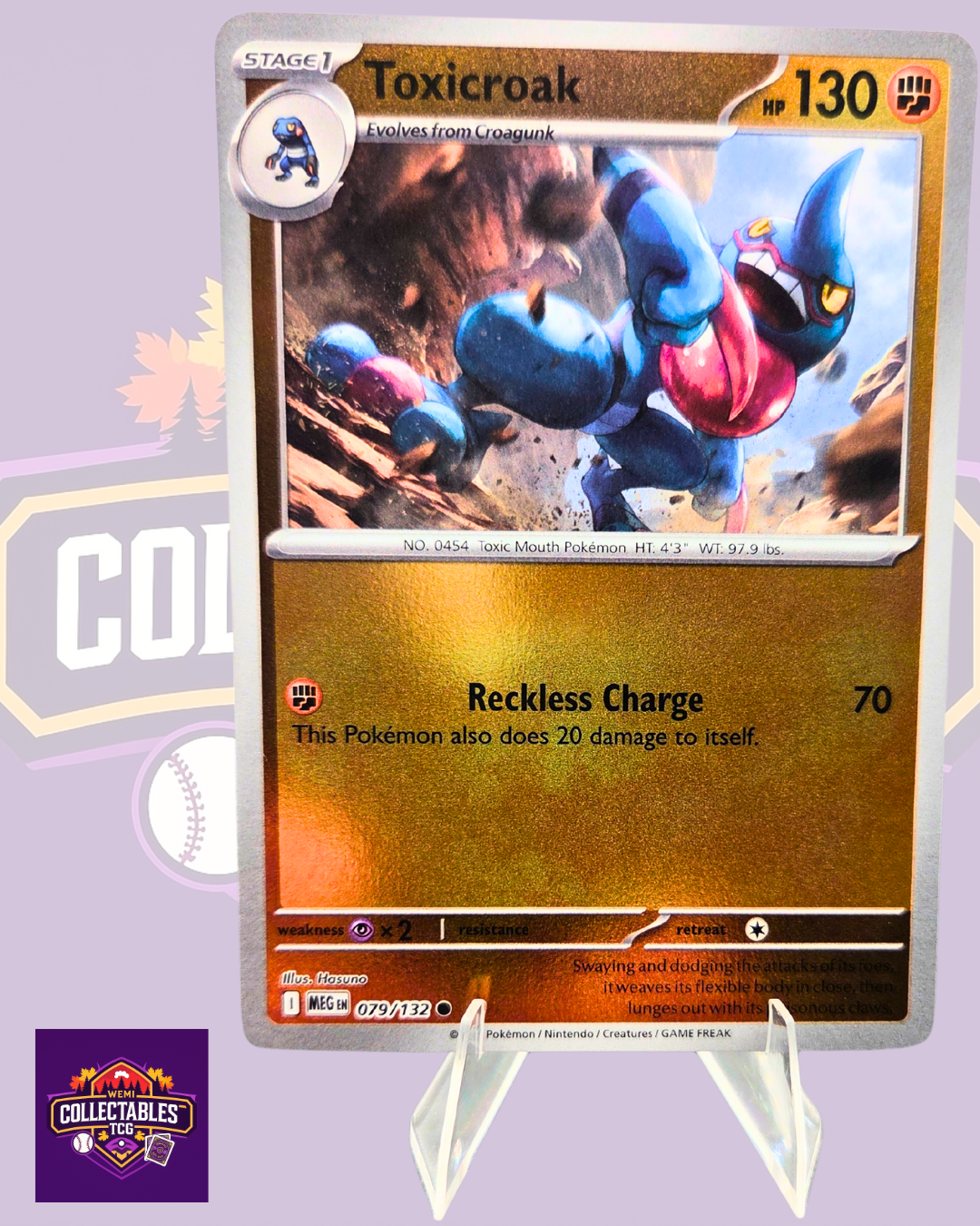 Toxicroak – 079/132 | English Pokémon TCG Mega Evolutions