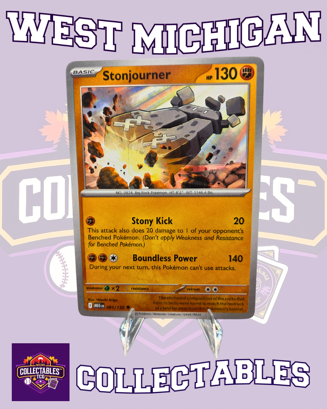 Stonjourner – 081/132 | English Pokémon TCG Mega Evolutions