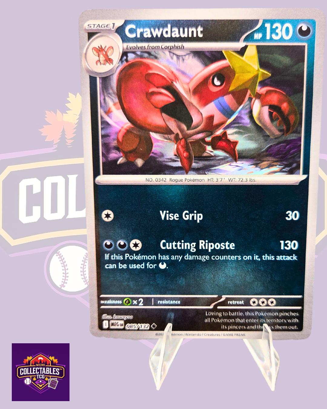 Crawdaunt – 085/132 | English Pokémon TCG Mega Evolutions