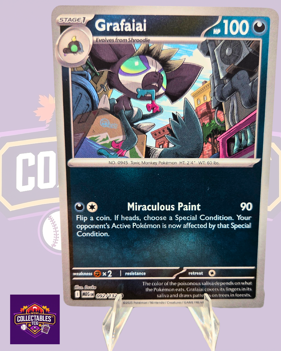 Grafaiai – 092/132 | English Pokémon TCG Mega Evolutions