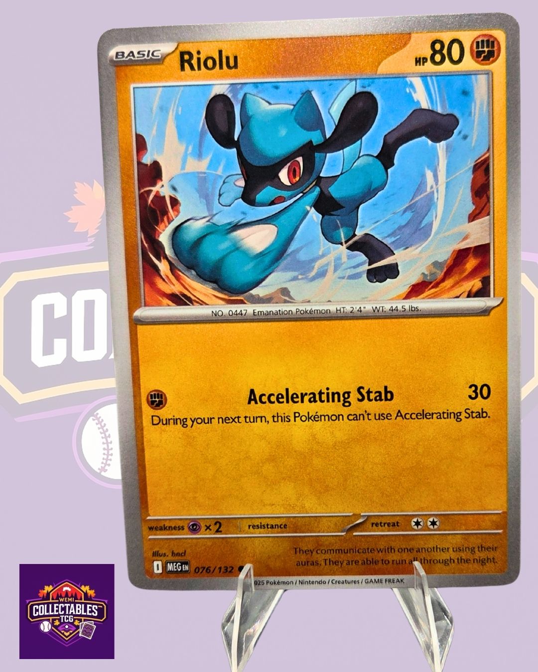 Riolu – 076/132 | English Pokémon TCG Mega Evolutions