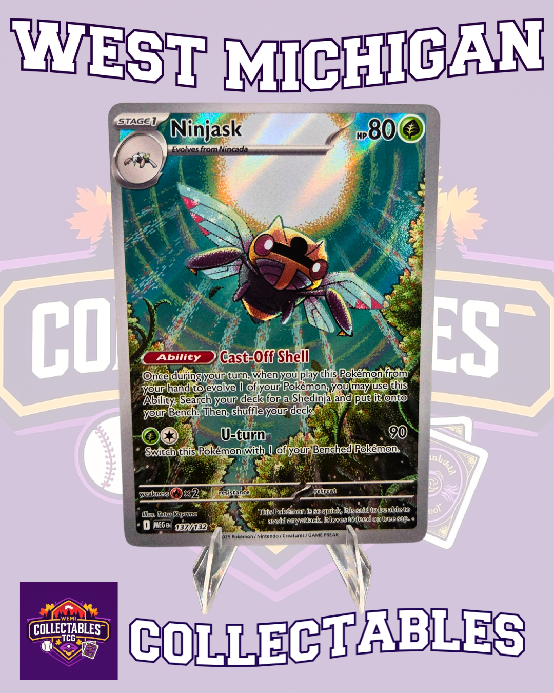 Ninjask 137/132 – AR – Mega Evolutions – English Pokémon Card