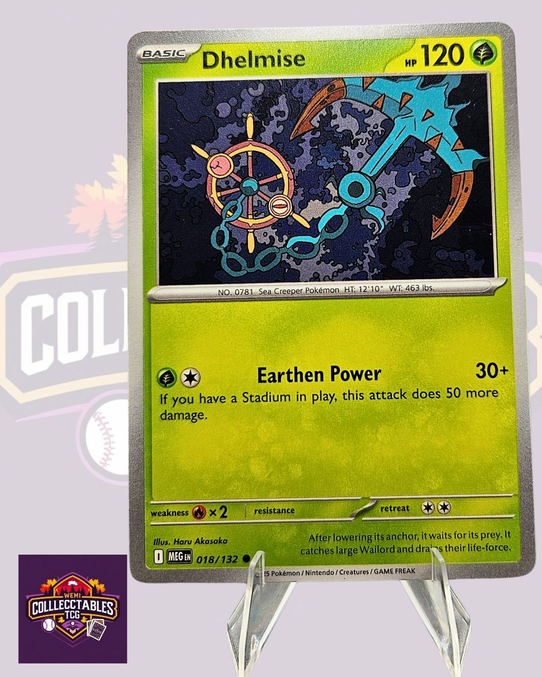 Dhelmise – 018/132 | English Pokémon TCG Mega Evolutions