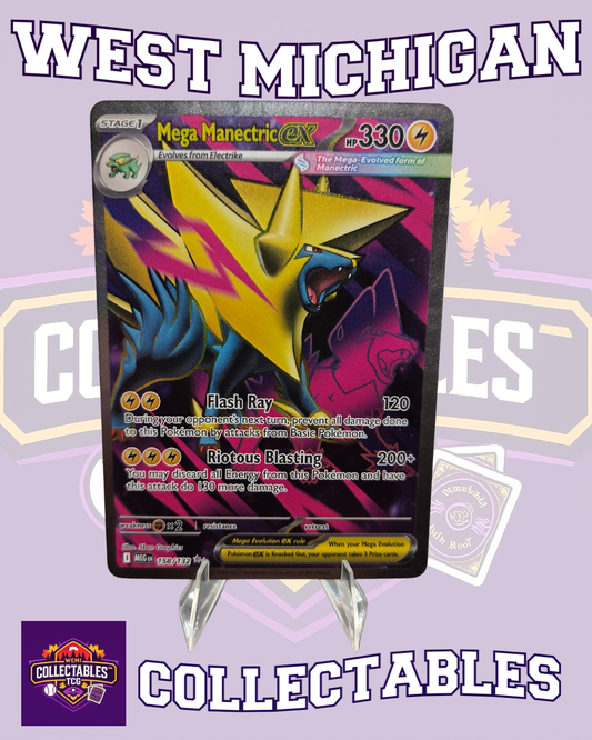 Mega Manectric EX 158/132 Full Art – Mega Evolutions Set – Ultra Rare English Pokémon TCG Card