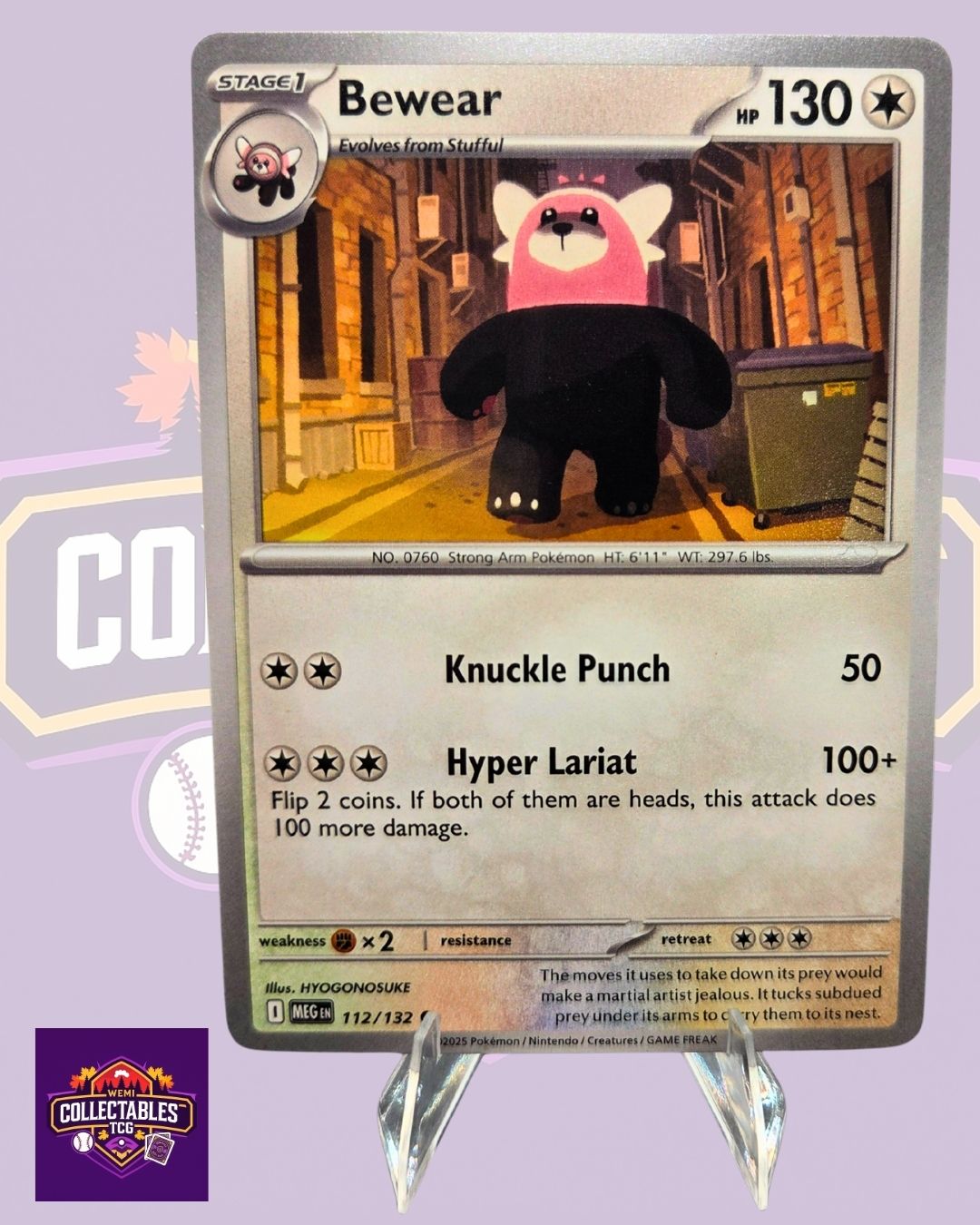 Bewear – 112/132 | English Pokémon TCG Mega Evolutions