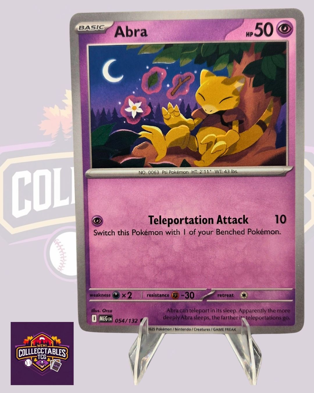 Abra – 054/132 | English Pokémon TCG Mega Evolutions