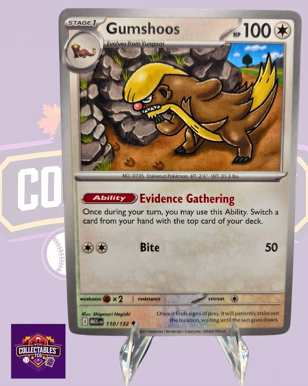 Gumshoos – 110/132 | English Pokémon TCG Mega Evolutions