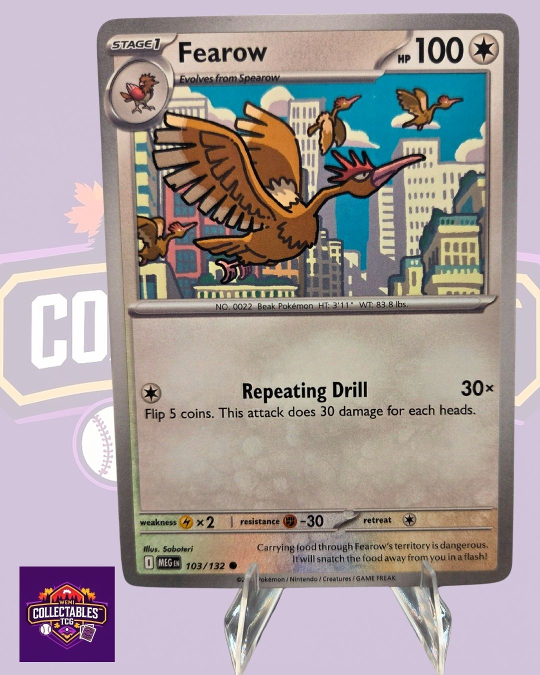 Fearow – 103/132 | English Pokémon TCG Mega Evolutions