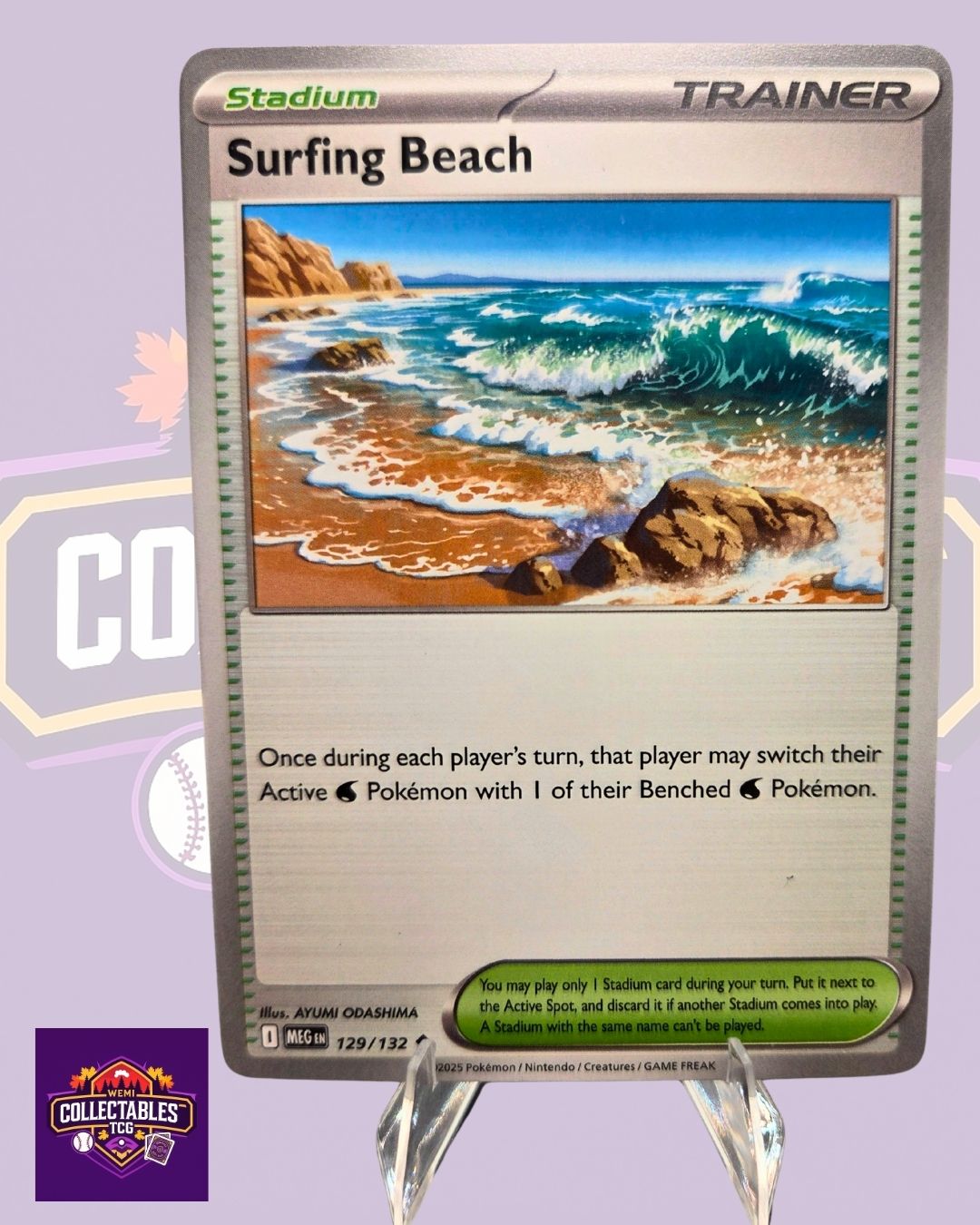Surfing Beach – 129/132 | English Pokémon TCG Mega Evolutions
