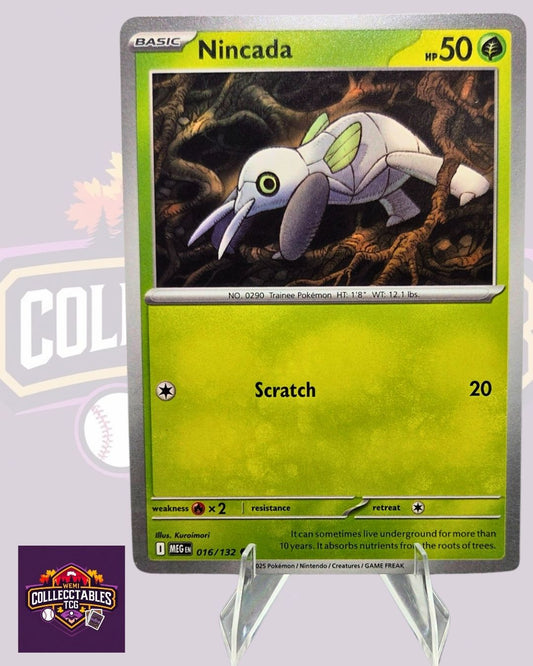 Nincada – 016/132 | English Pokémon TCG Mega Evolutions