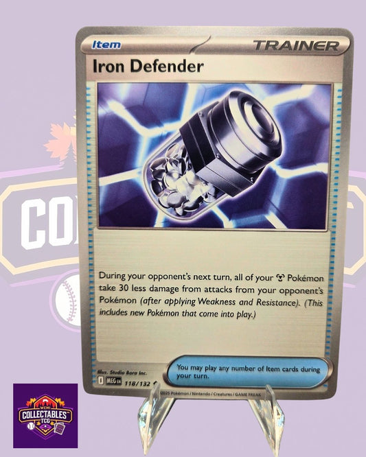 Iron Defender – 118/132 | English Pokémon TCG Mega Evolutions