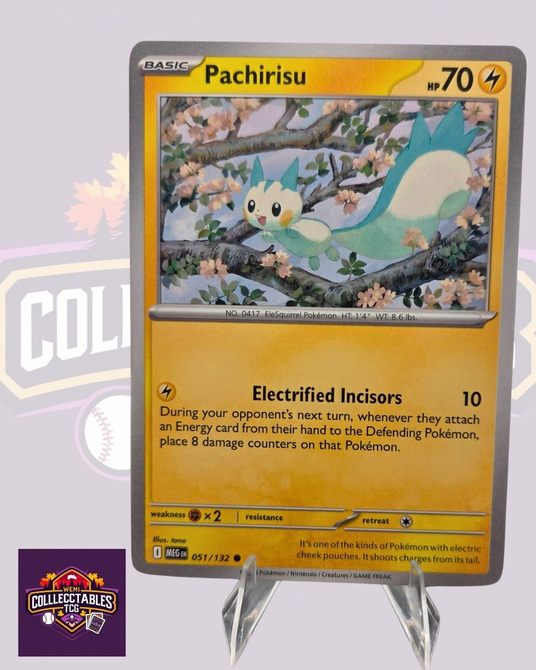 Pachirisu – 051/132 | English Pokémon TCG Mega Evolutions