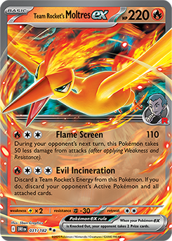 Team Rocket's Moltres EX - SV10: Destined Rivals 031/182
